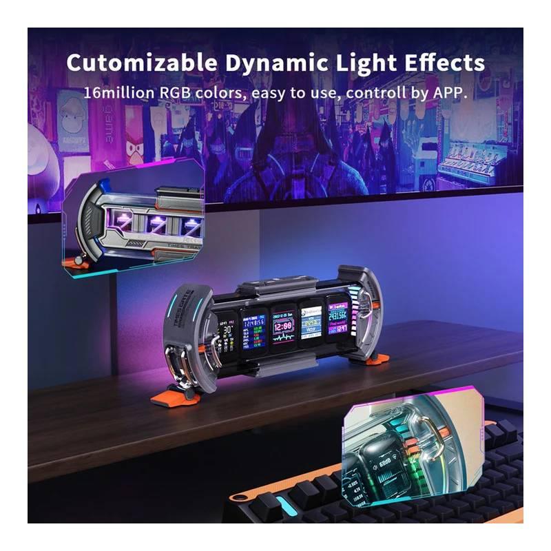 Divoom Times Gate Informative LED Display - Silver - Tashqila Divoom Times Gate Informative LED Display - Silver - Tashqila